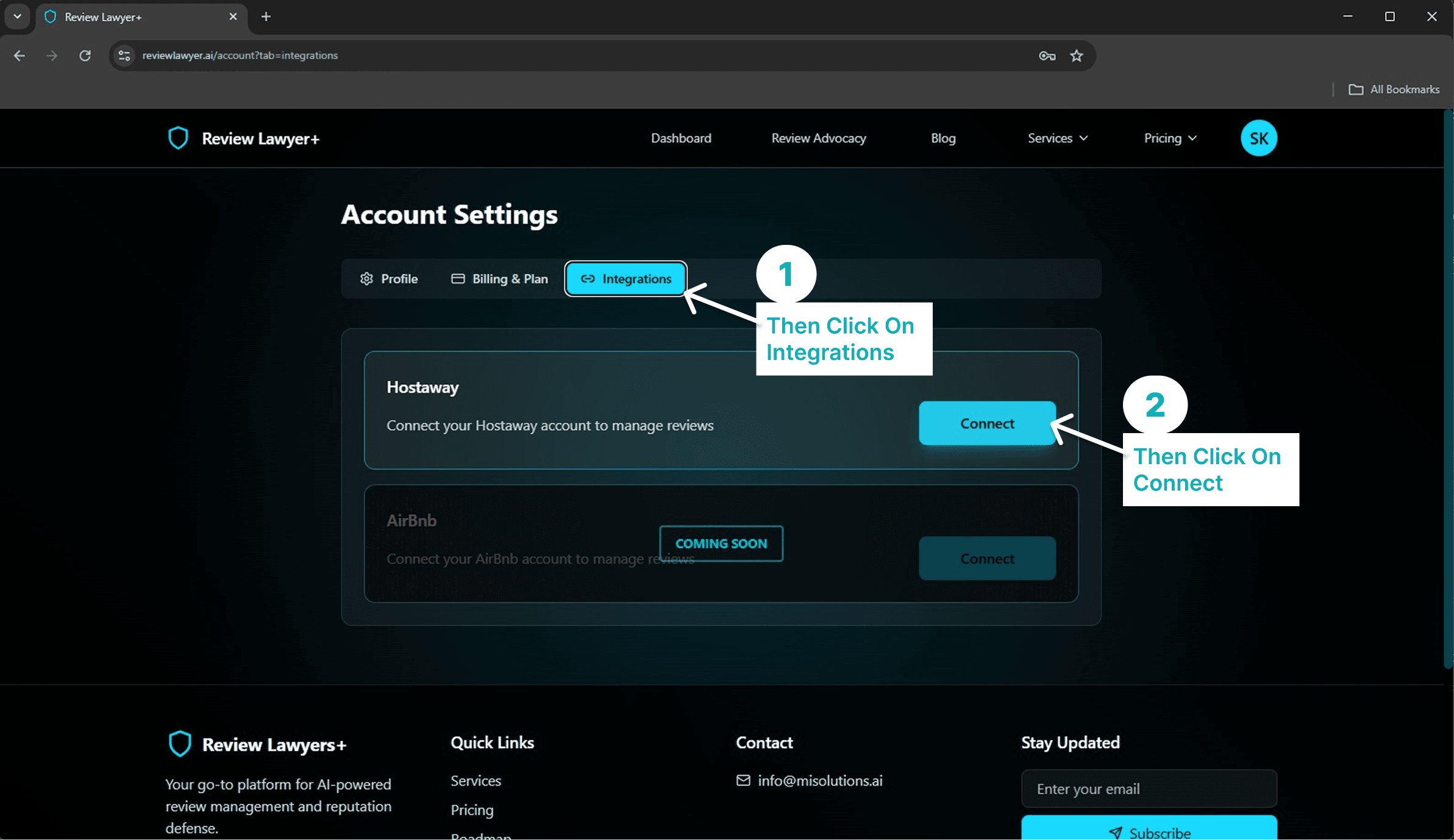 Hostaway integration step 6