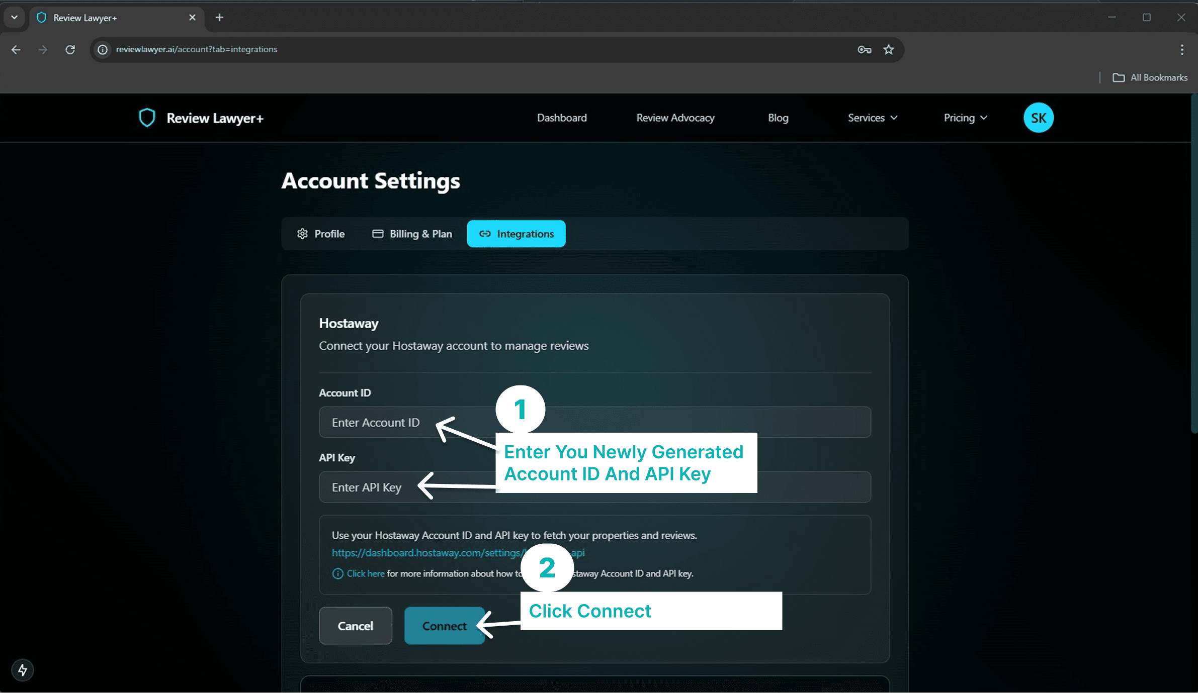 Hostaway integration step 7